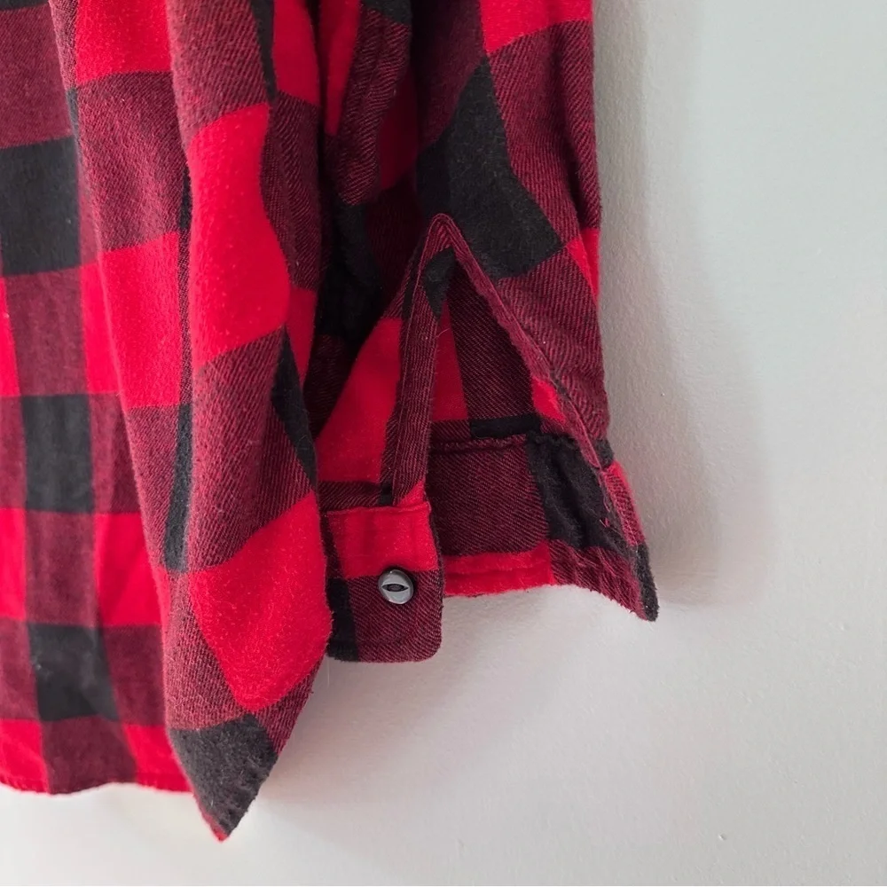 Levi’s Buffalo Plaid Cotton Blend Flannel Mens Work Button Down Size Medium